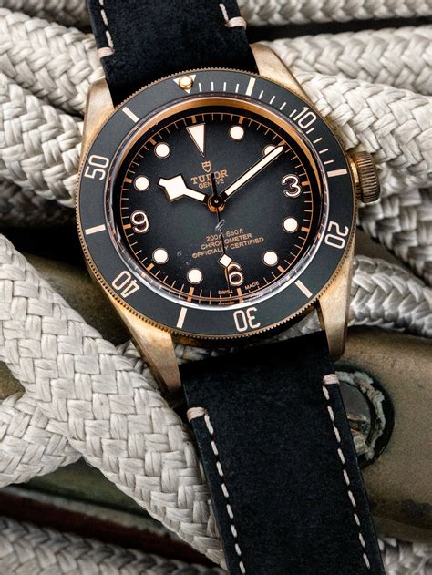 tudor black bay bronze on wrist|tudor bronze patina.